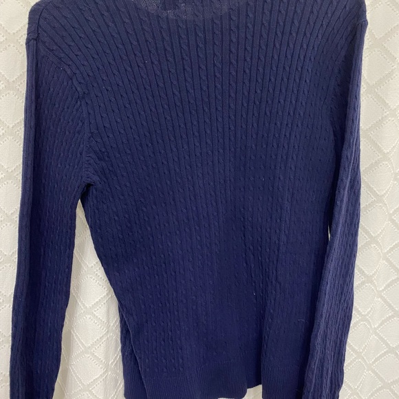 Jeanna Pierre long sleeve navy sweater - Picture 2 of 2